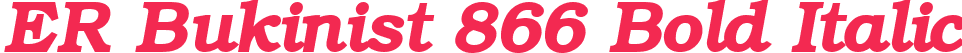 ER Bukinist 866 Bold Italic